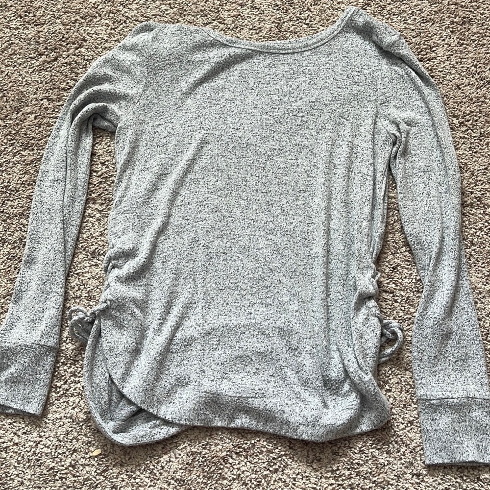 SO grey sweater
